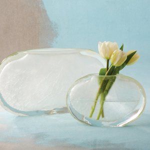 Stunning Oval Glass Vase – LAST ONE !